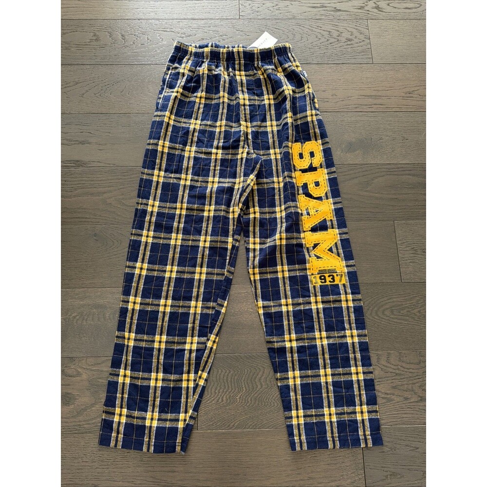 Boxercraft Men's Harley Flannel Pants Navy Gold New with tags SPAM Sz Medium